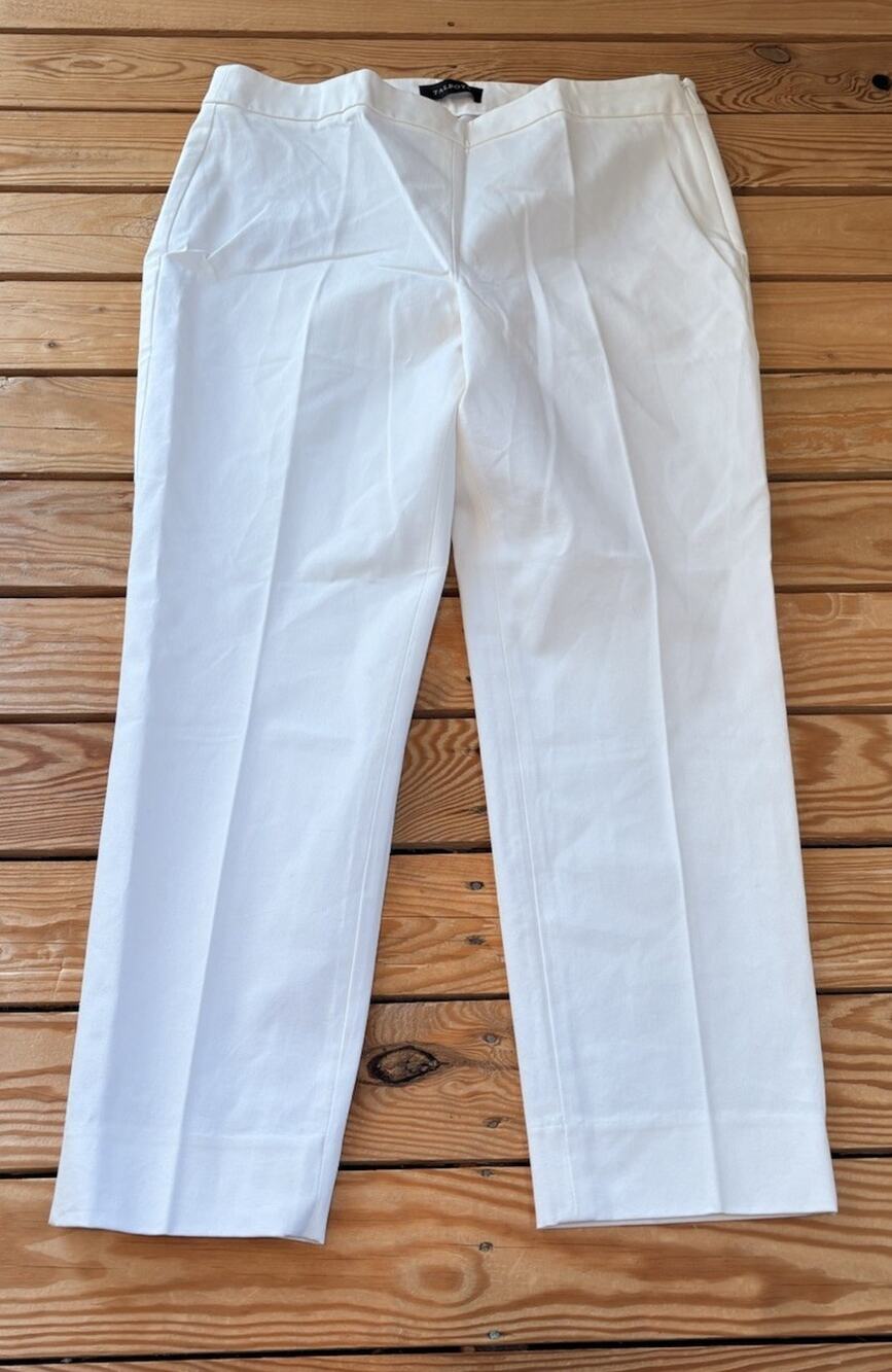 Talbots NWT $89.50 Women’s Chatham Ankle Dress pants Size 14P White T6